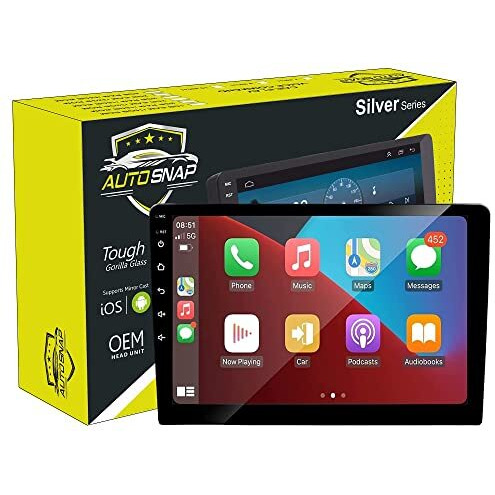 Auto Snap 9 Inch Hd 1280 Android Display Double Din Stereo Player 13 Android Auto Wireless Car Play Gorilla Glass Ips Display Car Stereo 4Gb Ram 32Gb Rom