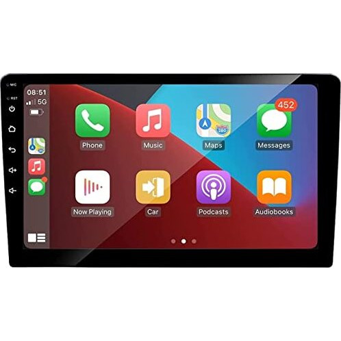 Auto Snap 9 Inch Hd 1280 Android Display Double Din Stereo Player 13 Android Auto Wireless Car Play Gorilla Glass Ips Display Car Stereo 4Gb Ram 32Gb Rom