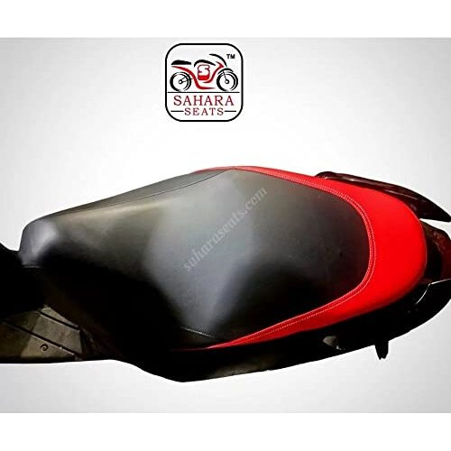 Sahara Seats Aprilia Sr 150/160 Leather Finish Seat Cover (Back W Red)