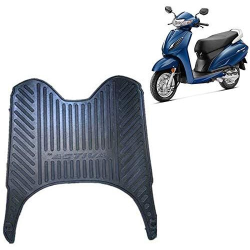 Activa 6G Custom Fit Scooter Mat, Black, 44 Cm (W) X 51.5 Cm (L) X 0.5 Cm (H), Washable, Non-Slip, Compatible With Activa 6G