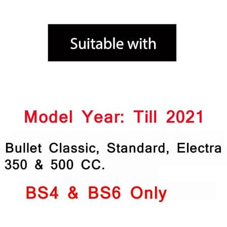 Ramanta Bullet Rear Footrest Left Right Front/Rear Foot Rest Compatible Only With Bullet Classic, Electra And Standard 350/500 Cc Bs4/Bs6 Motorbikes (Model Year 2021, Black, Pack Of 2)