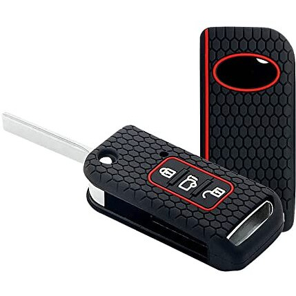 Keycare Silicone Key Cover Compatible For Xuv500 Flip Key (Black)