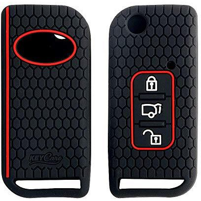 Keycare Silicone Key Cover Compatible For Xuv500 Flip Key (Black)