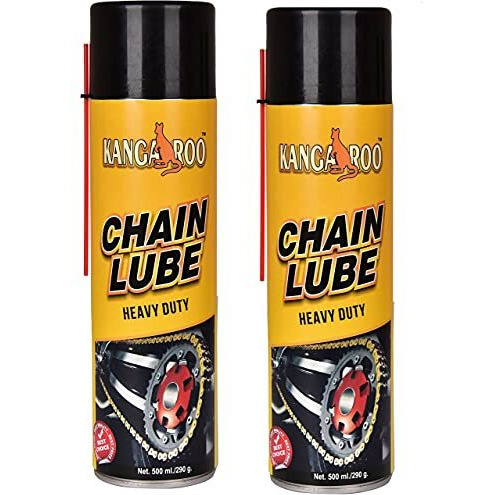 Kangaroo Chain Lubricant Spray (Pack Of2) Of 500Ml Each | Chain Lube Grease| Multipurpose Spray, Rust Remover, Lubricant, Stain Remover, Degreaser, And Cleaning Agent