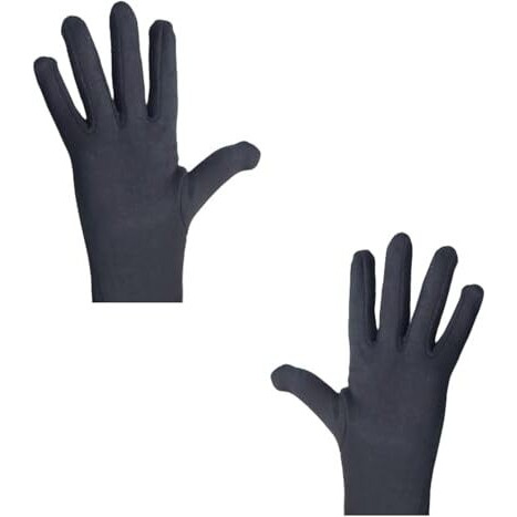 Tradehub Unisex Cotton Arm Sleeves For Summer And Sun Protection Full Hand Long Gloves For Bike Riding Men And Women Washable And Reusable Pack Of 1 (Black)