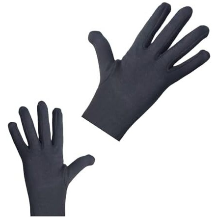 Tradehub Unisex Cotton Arm Sleeves For Summer And Sun Protection Full Hand Long Gloves For Bike Riding Men And Women Washable And Reusable Pack Of 1 (Black)