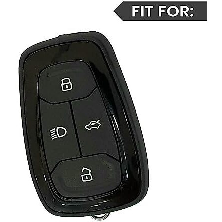 Keyzone Woodgrain Tpu Key Cover & Keychain For Tata Nexon, Harrier, Safari, Altroz, Punch, Tigor Smart Key (Oak Grey)