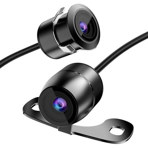 Roxila Hd 1080P 2-In-1 Car Reverse/Side View Camera | Fish Eye, Wide-Angle, Night Vision, Ip168 Waterproof | 2 Installation Options | Compatible With Android Monitors & Ahd Systems