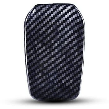 Jvcv Hard Case Key Cover Compatible With Toyota Innova Crysta Fortuner Legender Hycross Hilux Land Cruiser 3 Button Smart Key (Carbon Black)