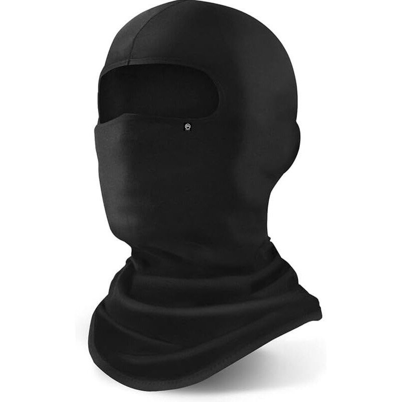 Bismaadh Polyester Blend Ski Mask, Balaclava Face Mask For Men And Women - Skiing, Snowboarding, Motorcycle Black, Free Size