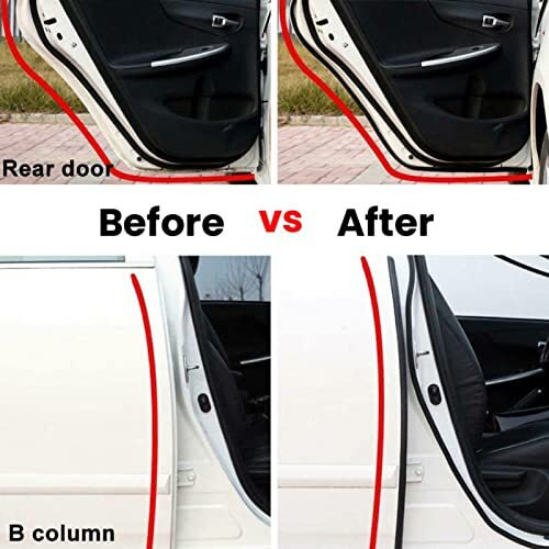 Torcarvh Car Door Seal Strip - Torcarvh B Shape Automotive Weather Stripping Car Truck Motor Rubber Seal Strip,Weatherstrip For Car Window, Door Engine Cover (5M)