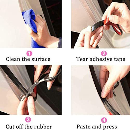 Torcarvh Car Door Seal Strip - Torcarvh B Shape Automotive Weather Stripping Car Truck Motor Rubber Seal Strip,Weatherstrip For Car Window, Door Engine Cover (5M)