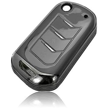 Jvcv Soft Tpu Transparent Cover Compatible With Mahindra Xuv 700, 3Xo, Thar, Marazzo, Bolero, Scorpio, Scorpio N, Xuv 300, Xuv 400 Ev Thar Roxx 3 Button Flip Key (Transparent Black).