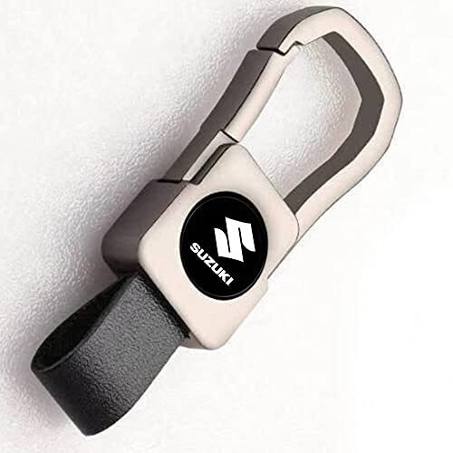 Greenworld Scratch Proof Fob Key Heavy Duty Keychain Compatible With Suzu-Ki/Dzire/Swift/Breeza/Scross/Baleno/Alto/Wagonr/Xpresso/Ciaz/Igni (Chrome Silver)