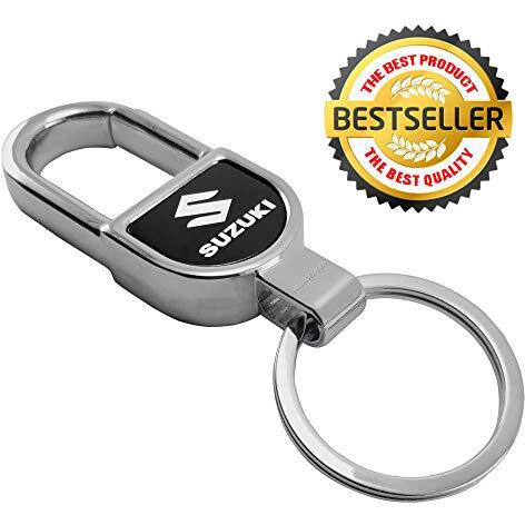 Villagetiger Hook Type Stylish Metal Car Keychain Keyring For Men,Women Compatible With Maruthi Suzuki Dzire,Swift,Alto,Baleno,Ertiga,Wagon R,S-Presso,Celerio Cars Keychains Keycovers,Champagne