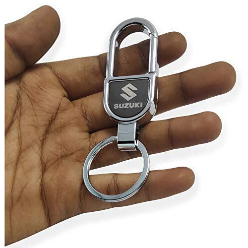 Villagetiger Hook Type Stylish Metal Car Keychain Keyring For Men,Women Compatible With Maruthi Suzuki Dzire,Swift,Alto,Baleno,Ertiga,Wagon R,S-Presso,Celerio Cars Keychains Keycovers,Champagne