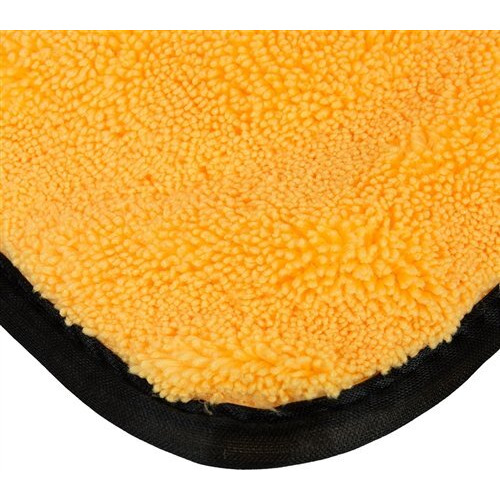 Auto Hub 800 Gsm Heavy Microfiber Cloth For Car Cleaning And Detailing, Dual Sided, Extra Thick Plush Microfiber Towel Lint-Free, 40Cm X 40Cm, Pack Of 1, Multicolor