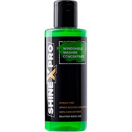 Shinexpro 200Ml Windshield Washer Fluid For Car - Car Windshield Cleaner Liquid In Concentrate Form (20Ml Enough For 1L Tank) - Get A Streak Free Finish With Our Car Wiper Liquid