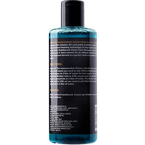 Shinexpro 300Ml Foam Car Wash Shampoo Concentrate - Ph Neutral, Thick Suds With Shine Enhancing Formula - Bubblewash Car Foam Shampoo That Works With Both Bucket Wash And Foam Cannon