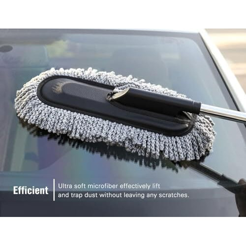 Nareval Car Duster, Extendable Long Handle Microfiber Exterior Scratch Free Cleaning Tool, Dust Brush For Cleaning Cleaning Accessories (Extendable Car Duster N1)