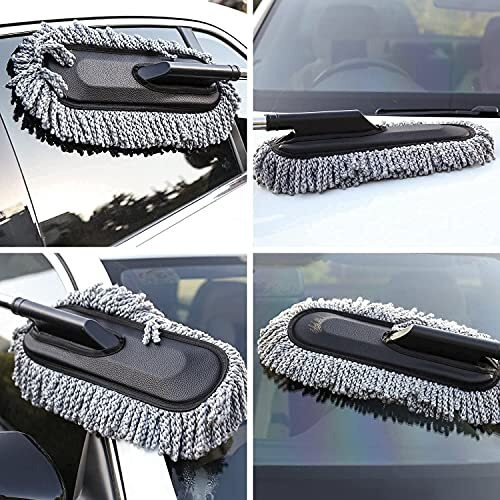 Nareval Car Duster, Extendable Long Handle Microfiber Exterior Scratch Free Cleaning Tool, Dust Brush For Cleaning Cleaning Accessories (Extendable Car Duster N1)