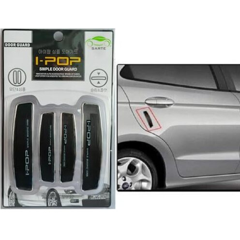 Sarte Universal Anti Scratch Car Door Edge Guard Bumper Scratch Protector Compatible With All Cars Black Colour (Set Of 4)
