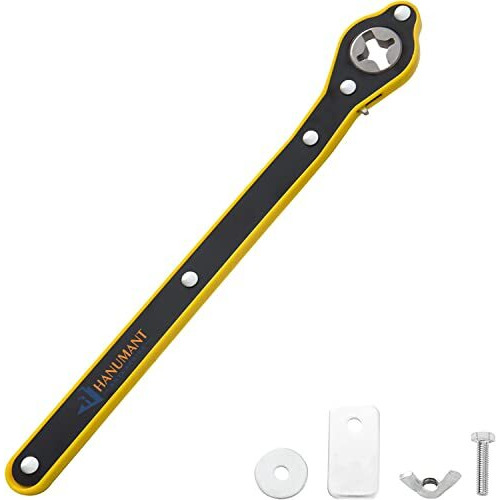 H Hanumant Enterprise Original Universal Car Jack Ratchet Wrench|360 Forward And Reverse Knob Labor-Saving Design|Scissor Jack Lift Speed Handle Tool|Jack Lug Handle Tool|Tire Wheel Jack Wrench