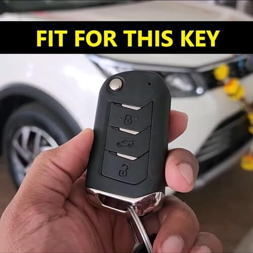 Shopoflux Metal Key Cover Compatible With Mahindra Scorpio N | 3Xo | Xuv 300 | Marazzo | Xuv 700 | Xuv 400 Ev | Bolero | Thar Roxx 3 Button Flip Key