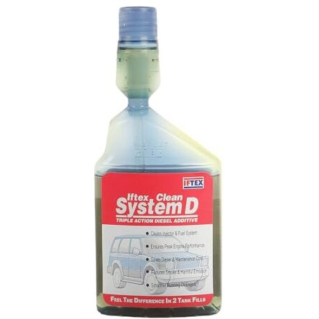 Iftex Clean System D For All Diesel Cars (250 Ml) / Diesel Fuel Treatment And Injector Cleaner For Cleaning Deposits And Mileage Improvement For Diesel Cars And Suv (250 Ml)