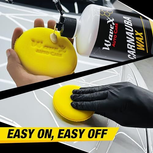 Wavex Carnauba Wax Car Polish Cream (1 L) | Car Wax That Provides Deep Wet Shine | Car Wax Polish For Car Paint, Headlights & Chrome Components