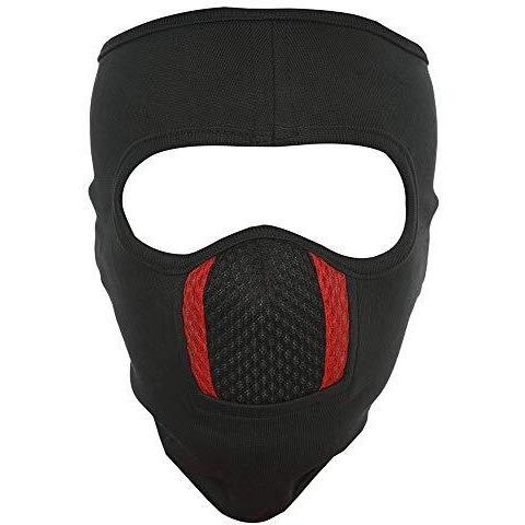 Gajraj Unisex Cotton Bike Riding & Cycling Anti Pollution Dust Sun Protecion Full Face Cover Reuseable Mask With Air Filter Mesh (Black)