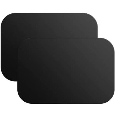 Liramark Metal Plates For Magnetic Car Mount Mobile Phone Holders And Other Magnetic Mount Holders (2 Big Rectangle Plates)