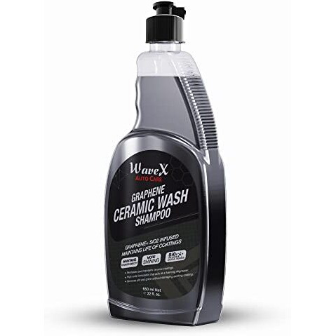 Wavex Car Shampoo Ceramic Car Wash 650 Ml | Specially For Ceramic Coated Vehicles | Graphene+Sio2 Infused | Maintains Life Of Coating