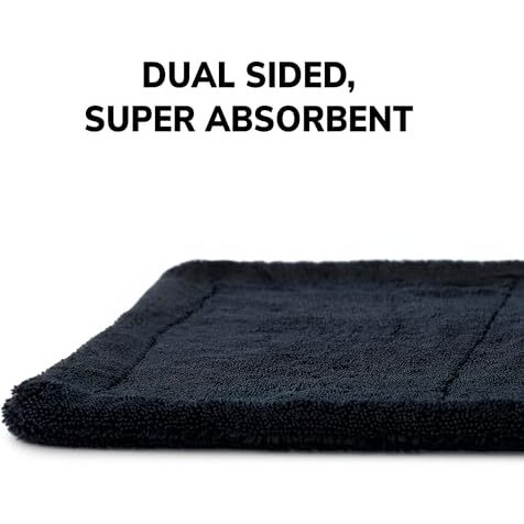 Shinexpro Microfiber Cloth For Car - Big Daddy 1500 Gsm Large (60X40 Cm) Twisted Loop Car Cleaning Cloth - Edgeless Design With Plush Pile And Lint Free Cloth For Drying And Detailing (Black)