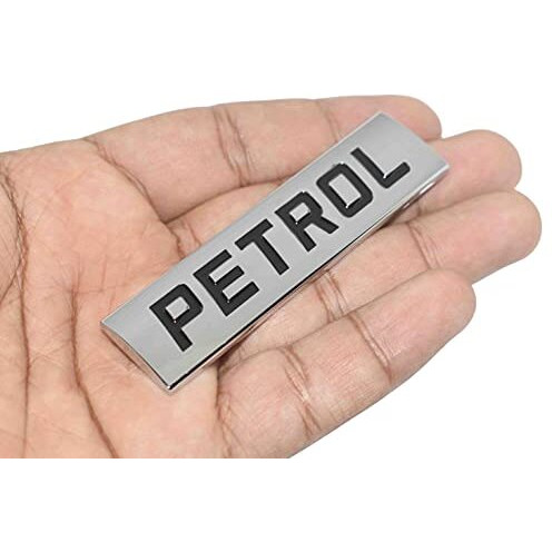 Incognito Petrol Sticker For Car Fuel Tank, Metal (Silver), Self Adhesive
