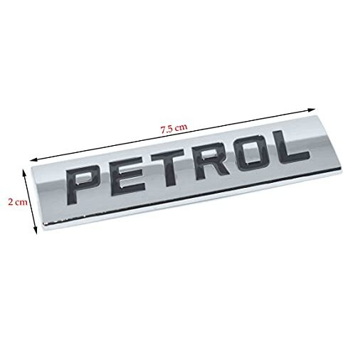Incognito Petrol Sticker For Car Fuel Tank, Metal (Silver), Self Adhesive