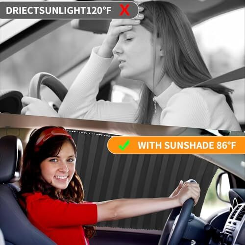 Hsr Car Accessories Universal Fit (4Pcs) Magnetic Car Side Window Curtains, Car Window Privacy Curtains Sunshade Side Magnet Pleated Curtain, Keeps Cooler Screen For Baby, Foldable, Removable