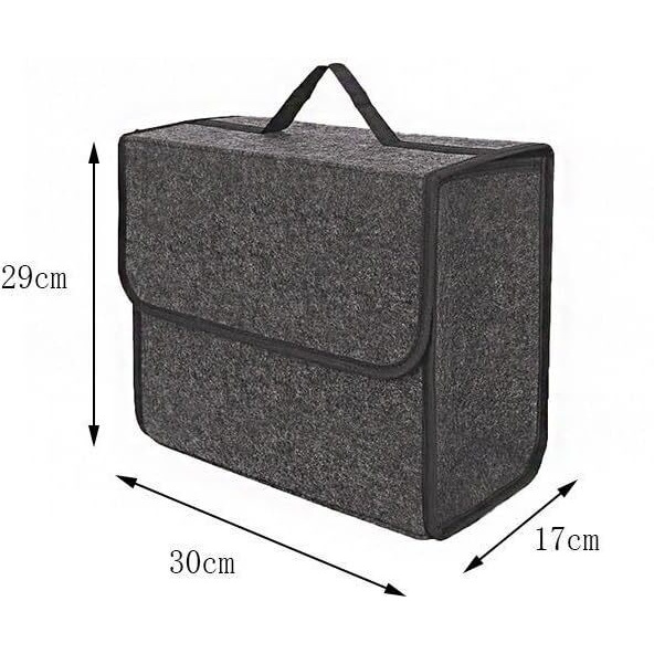 Jvcv Car Trunk Boot Organizer, Car Storage And Organizer Anti Slip Car Accessories Organizer For Car, Suv, Sedan, Truck, Minivan Anti Slip Bottom (Small).