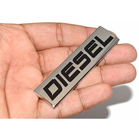 Incognito Diesel Sticker For Car Fuel Tank, Metal (Silver)
