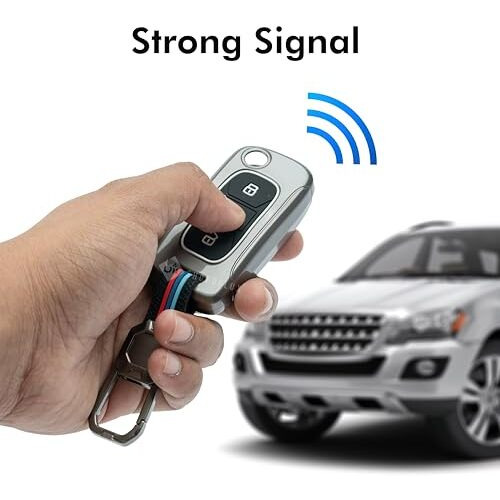 Shopoflux Metal Key Cover Compatible With Tata Tiago | Nexon | Altroz | Curvv | Safari | Storme | Zest | Bolt | Tigor | Punch | Hexa 3 Button Flip Key
