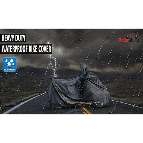 Ridershine Waterproof Bike Body Cover For Meteor 350 - Black