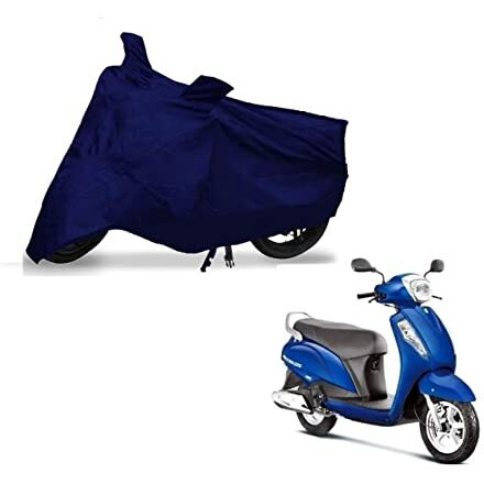 Auto Hub 100% Waterproof Bike Body Cover For Suzuki Access 125 - Navy