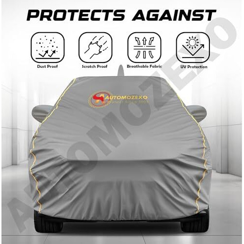 Automozexo New I20 Magna,Sportz Dt,Sportz Ivt,Sportz Dct,Sportz,Asta,Asta Opt,Asta Opt Dt,Asta Opt Ivt,Asta Opt Ivt Dt,Asta Opt Turbo Dct,Asta Opt Turbo Dct Dt Body Cover 100% Waterproof For Car,Grey