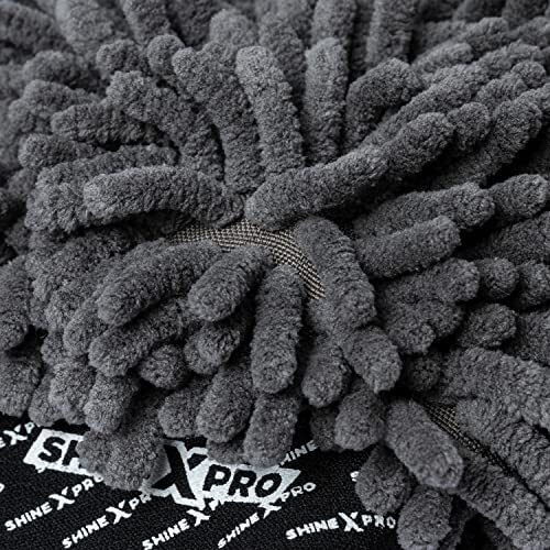 Shinexpro Chenille Microfiber Wash Mitt - Ultra Soft, Extra Plush, Dual Sided, Scratch Free And Super Absorbent Car Duster Gloves - Premium Car And Bike Washing Accessories