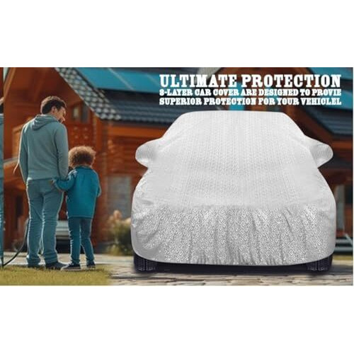 Auto Hub Maruti Swift Dzire For Car(Model  2008-2017) Car Cover With Mirror&Antenna Pocket And Soft Cotton Lining,Waterproof Car Body Cover,Metallic Silver