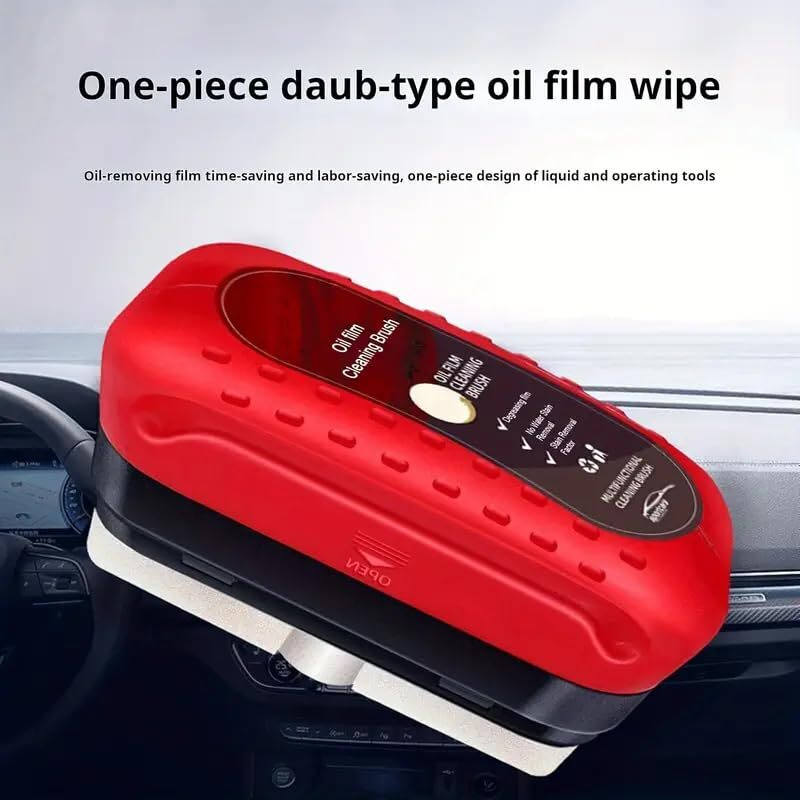 Harboan Car Glass Oil Film Remover|Automotive Oil Film Cleaning Brush|Oil Film Cleaning Brush| Oil Film Remover For Car Window|Car Glass Oil Film Cleaner|Glass Oil Film Remover For Car
