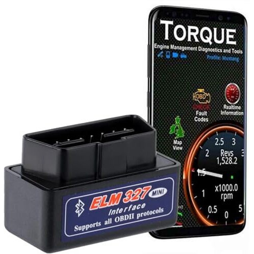 Detachi Car Scanner Obd 2 Bluetooth Car Fault Diagnostic Device Mini Elm 327 V2.1 Obd Scanner For Bike Bs6 With Smart Code Readers For Indian Cars Obd Scanner Support Android Windows Ios