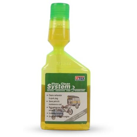 Iftex Clean System 2/3 Fuel Additive For All Petrol Bike And Scooter, Petrol Fuel System And Injector Cleaner For Cleaning Deposits And Mileage Improvement For Petrol Scooty (100 Ml)