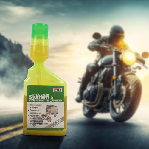 Iftex Clean System 2/3 Fuel Additive For All Petrol Bike And Scooter, Petrol Fuel System And Injector Cleaner For Cleaning Deposits And Mileage Improvement For Petrol Scooty (100 Ml)