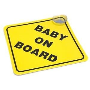 Fusion Graphix Baby On Board Yellow 006
